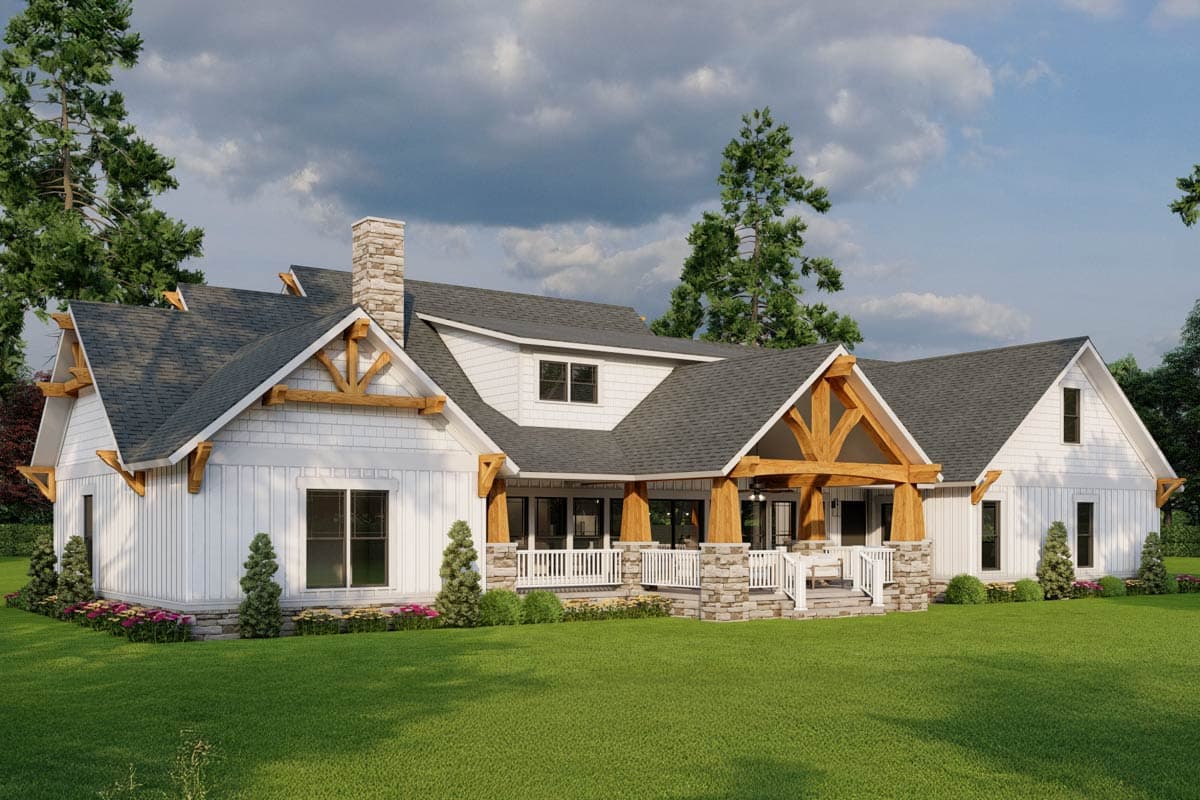 Plan 70531MK: Mountain Style 4 Bedroom House Plan with 2 Bonus Rooms - 3101 Sq Ft - Image #12 - Bungalow, Country, Craftsman, Mountain