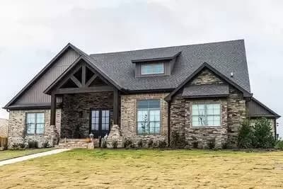 Five Bedroom Rustic  House Plan