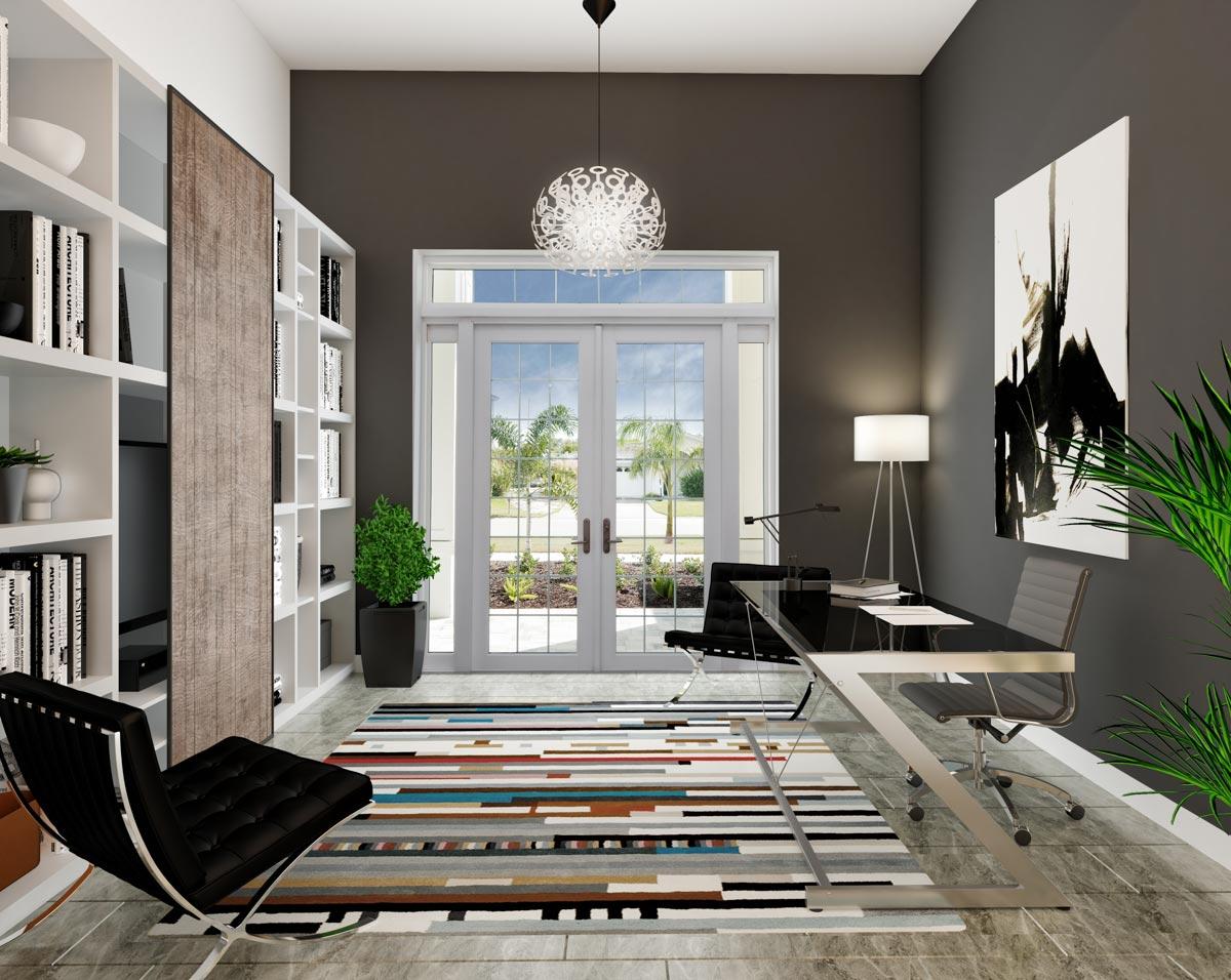 Plan 33171ZR: Flexible Coastal Contemporary House Plan with Optional 4th Bedroom - Image #7 - Coastal, Coastal Contemporary, Contemporary, Florida-Style, Southern, Transitional