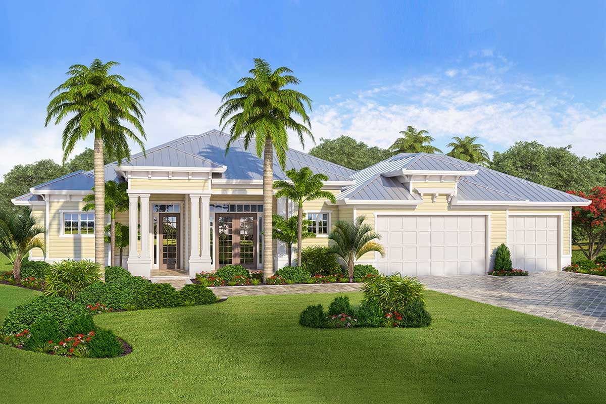Plan 33171ZR: Flexible Coastal Contemporary House Plan with Optional 4th Bedroom - Image #14 - Coastal, Coastal Contemporary, Contemporary, Florida-Style, Southern, Transitional