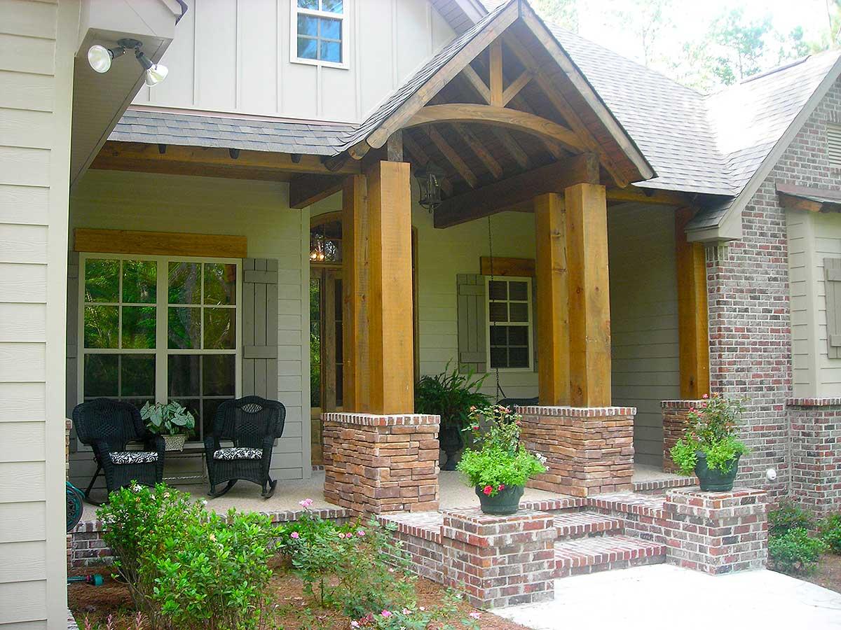 Plan 51746HZ: Craftsman House Plan with Rustic Exterior and Bonus Above the Garage - 2597 Sq Ft - Image #9 - Cottage, Country, Craftsman, New American, Rustic, Traditional
