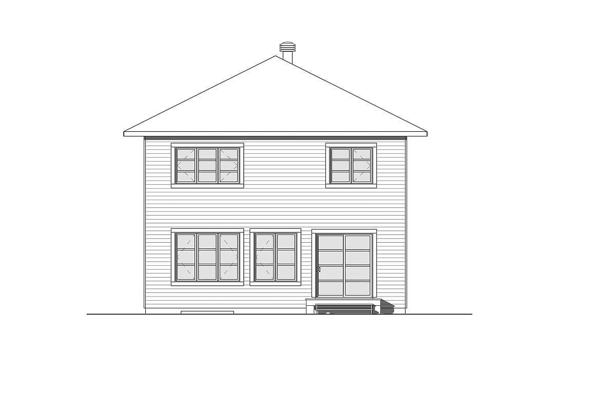 Plan 22451DR: Economical Prairie Style House Plan - Image #8 - Northwest, Prairie