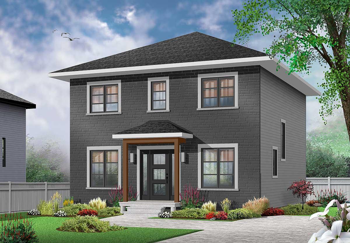Plan 22451DR: Economical Prairie Style House Plan - Image #7 - Northwest, Prairie