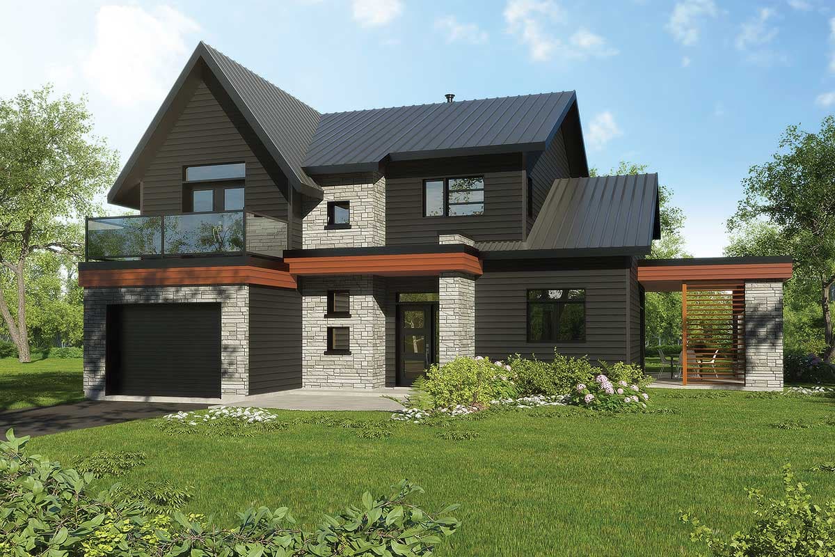 Plan 22459DR: Open Layout Northwest House Plan - Image #20 - New American, Northwest