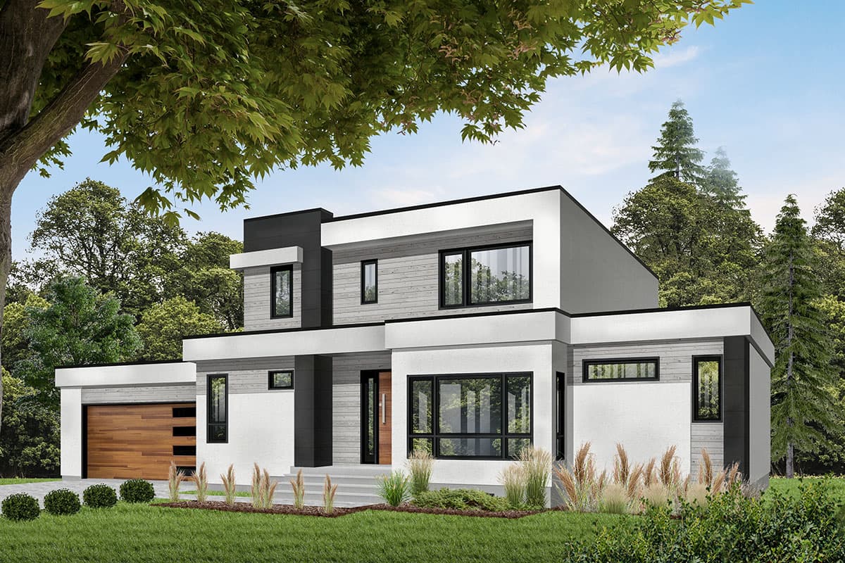 Plan 22462DR: Modern House Plan with Great Visual Appeal - Image #14 - Contemporary, Modern, Northwest