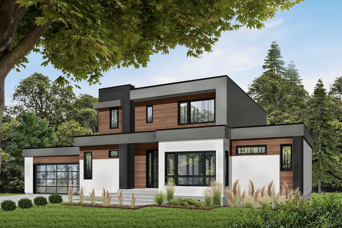 Plan 22462DR: Modern House Plan with Great Visual Appeal - Image #16 - Contemporary, Modern, Northwest