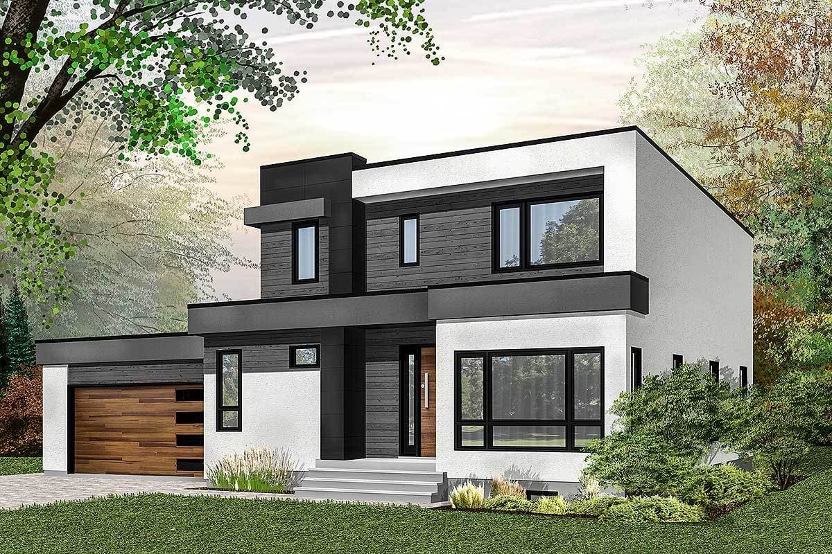 Plan 22462DR: Modern House Plan with Great Visual Appeal - Image #13 - Contemporary, Modern, Northwest