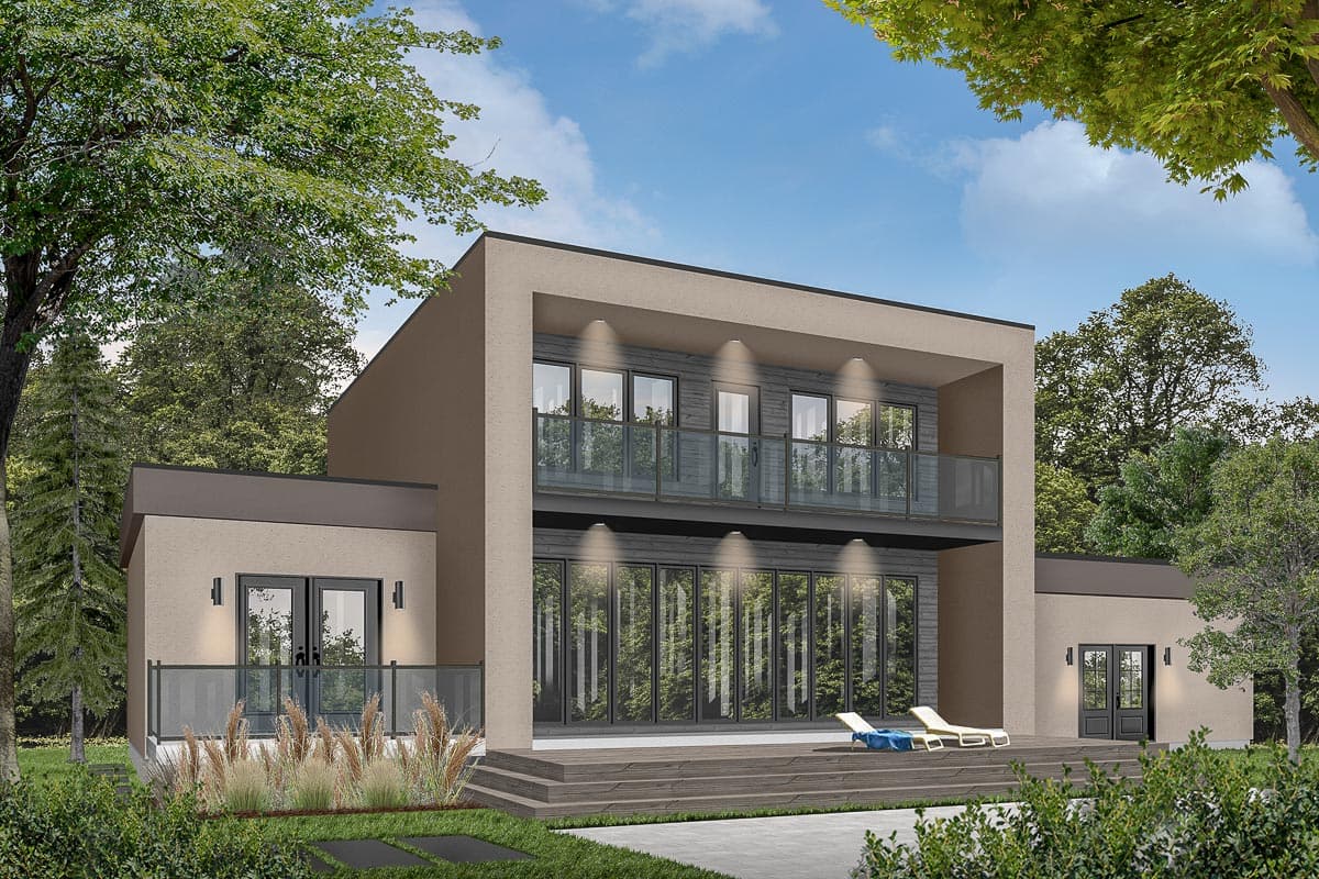 Plan 22462DR: Modern House Plan with Great Visual Appeal - Image #4 - Contemporary, Modern, Northwest