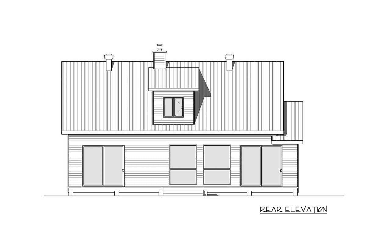 Plan 22464DR: 3 Bed Modern Cottage House Plan - Image #7 - Cottage, Modern