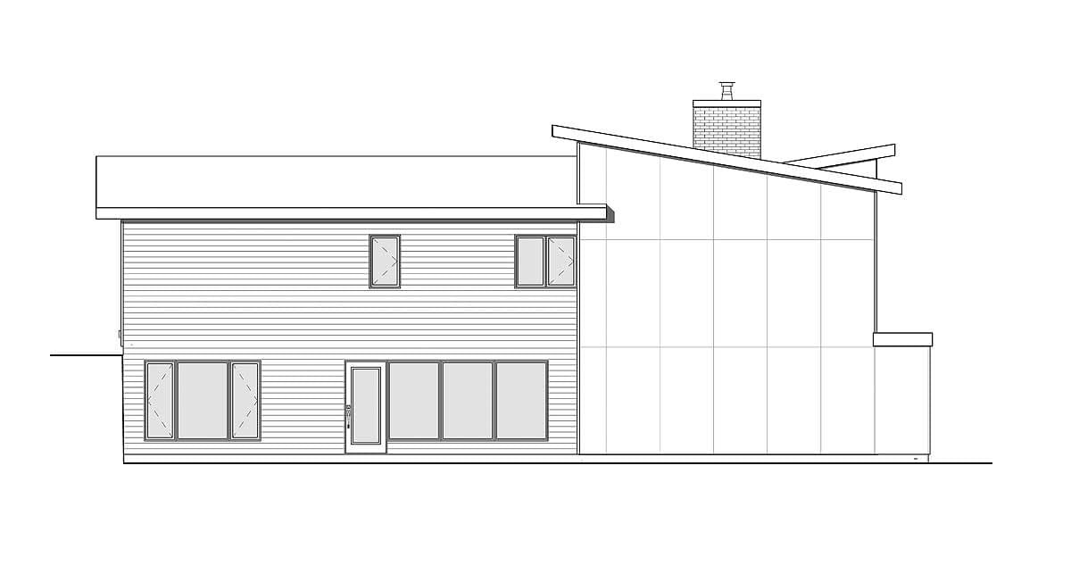 Plan 22466DR: Mid-Century Modern Multi-Generational House Plan for a Sloping Lot - Image #11 - Contemporary, Mid Century Modern, Modern, Northwest