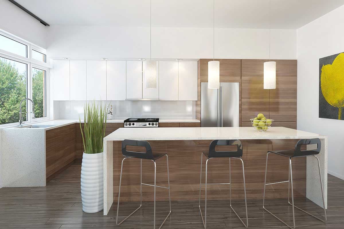 Plan 22466DR: Mid-Century Modern Multi-Generational House Plan for a Sloping Lot - Image #9 - Contemporary, Mid Century Modern, Modern, Northwest