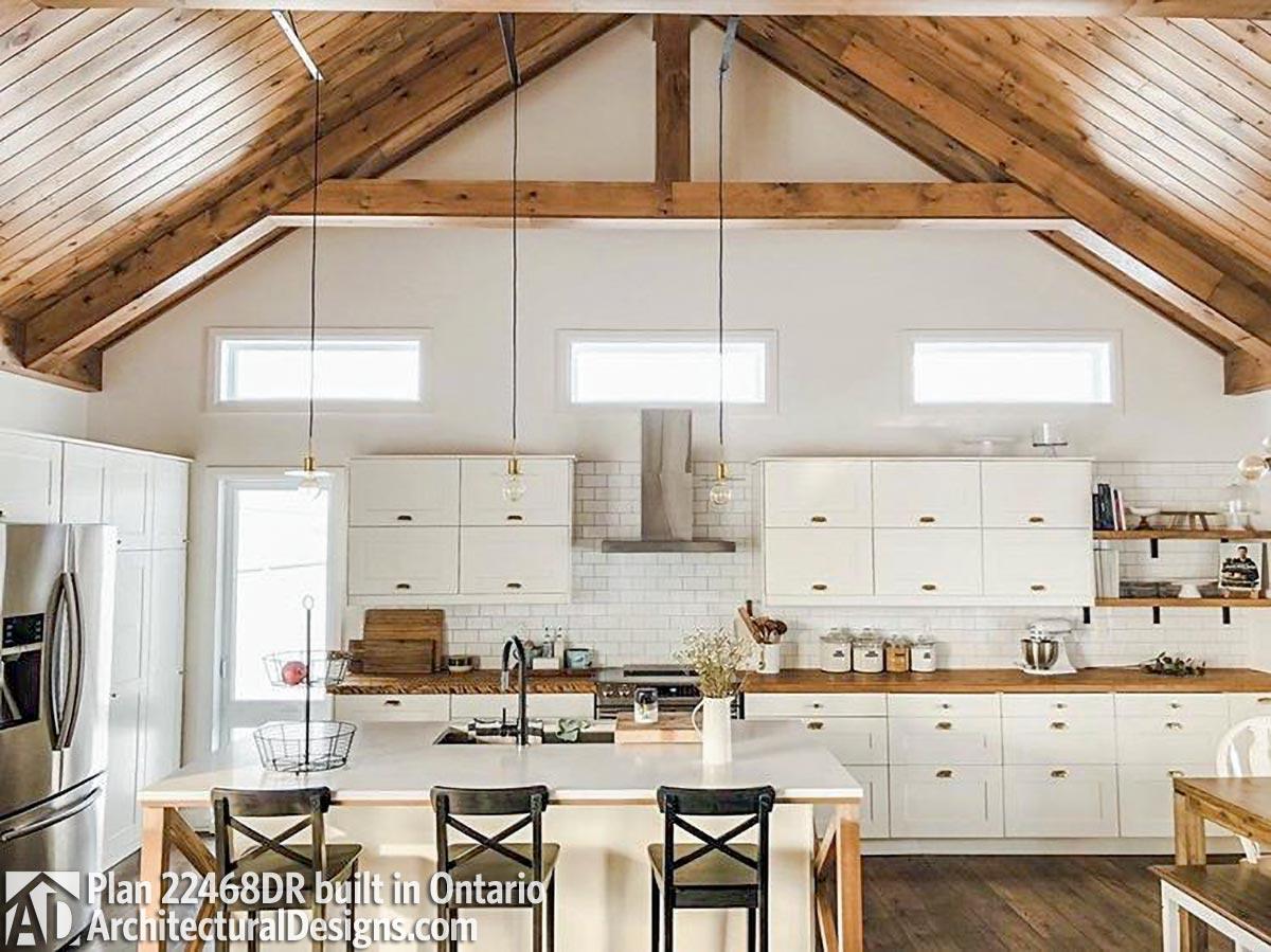 Plan 22468DR: Vaulted and Beamed Ceilings - Image #7 - Contemporary, Modern, Northwest, Ranch, Vacation