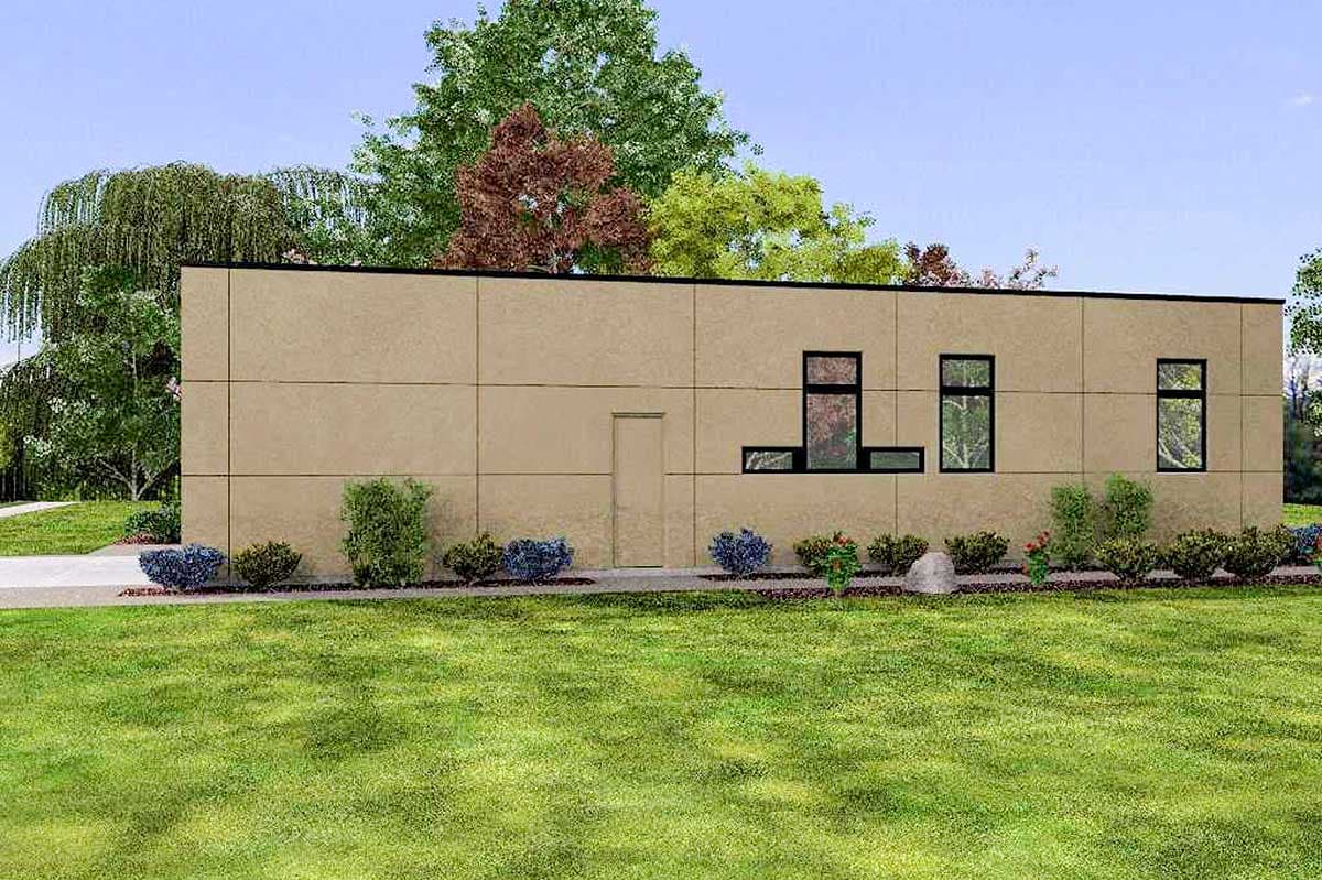 Plan 69627AM: Modern Three Bedroom House Plan - Image #11 - Contemporary, Modern