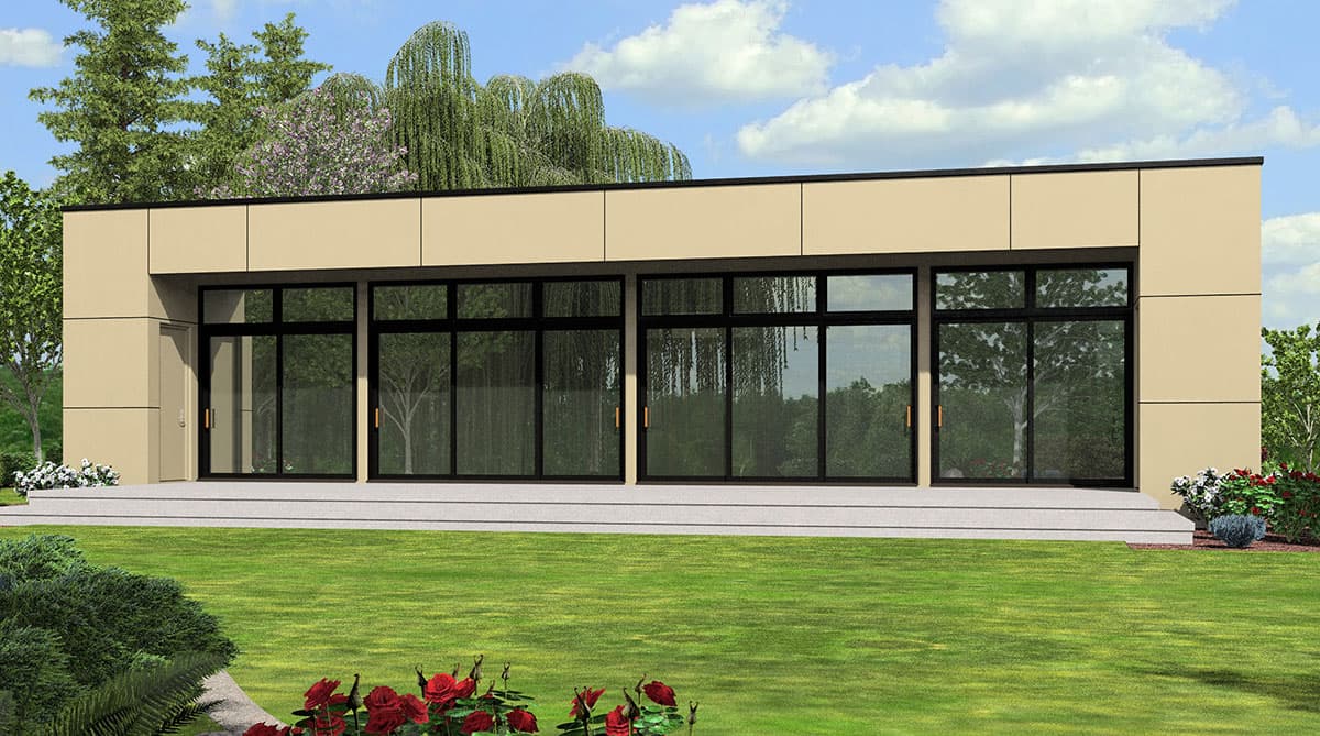 Plan 69627AM: Modern Three Bedroom House Plan - Image #7 - Contemporary, Modern