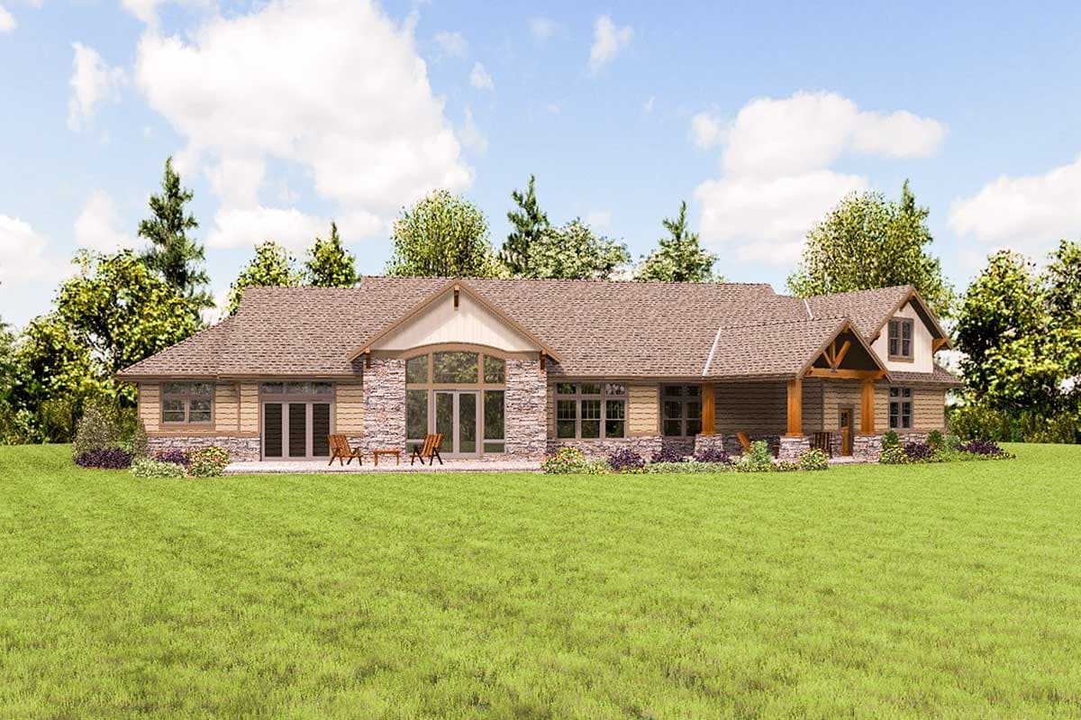 Plan 69631AM: Craftsman House Plan with Flex Bonus Space - Image #10 - Craftsman, Mountain, Northwest, Ranch, Rustic, Traditional