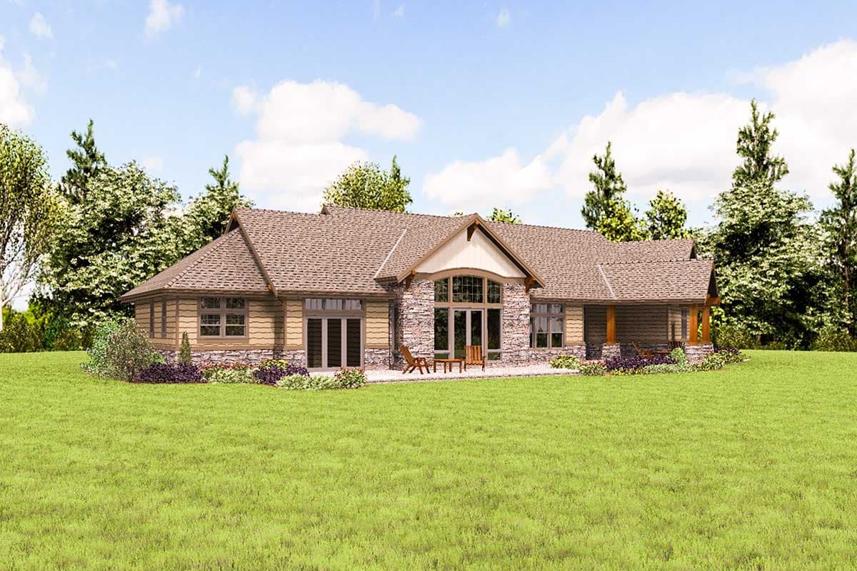 Plan 69631AM: Craftsman House Plan with Flex Bonus Space - Image #11 - Craftsman, Mountain, Northwest, Ranch, Rustic, Traditional