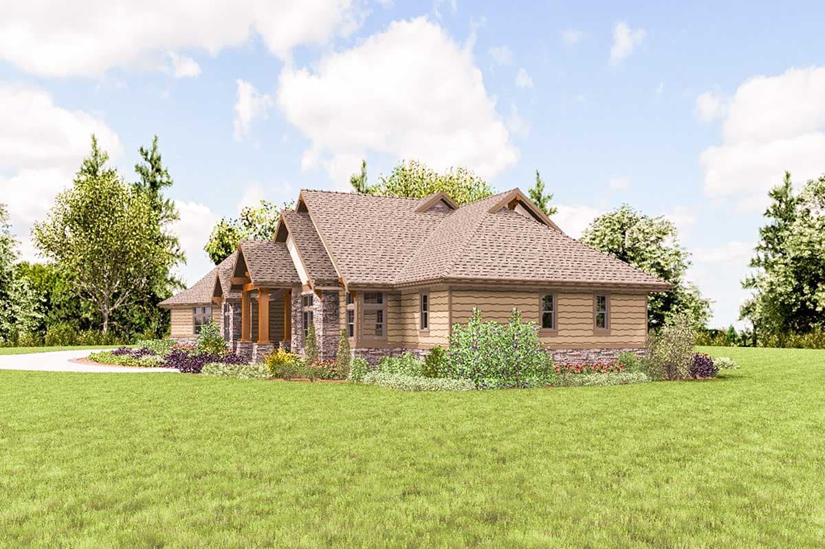 Plan 69631AM: Craftsman House Plan with Flex Bonus Space - Image #13 - Craftsman, Mountain, Northwest, Ranch, Rustic, Traditional