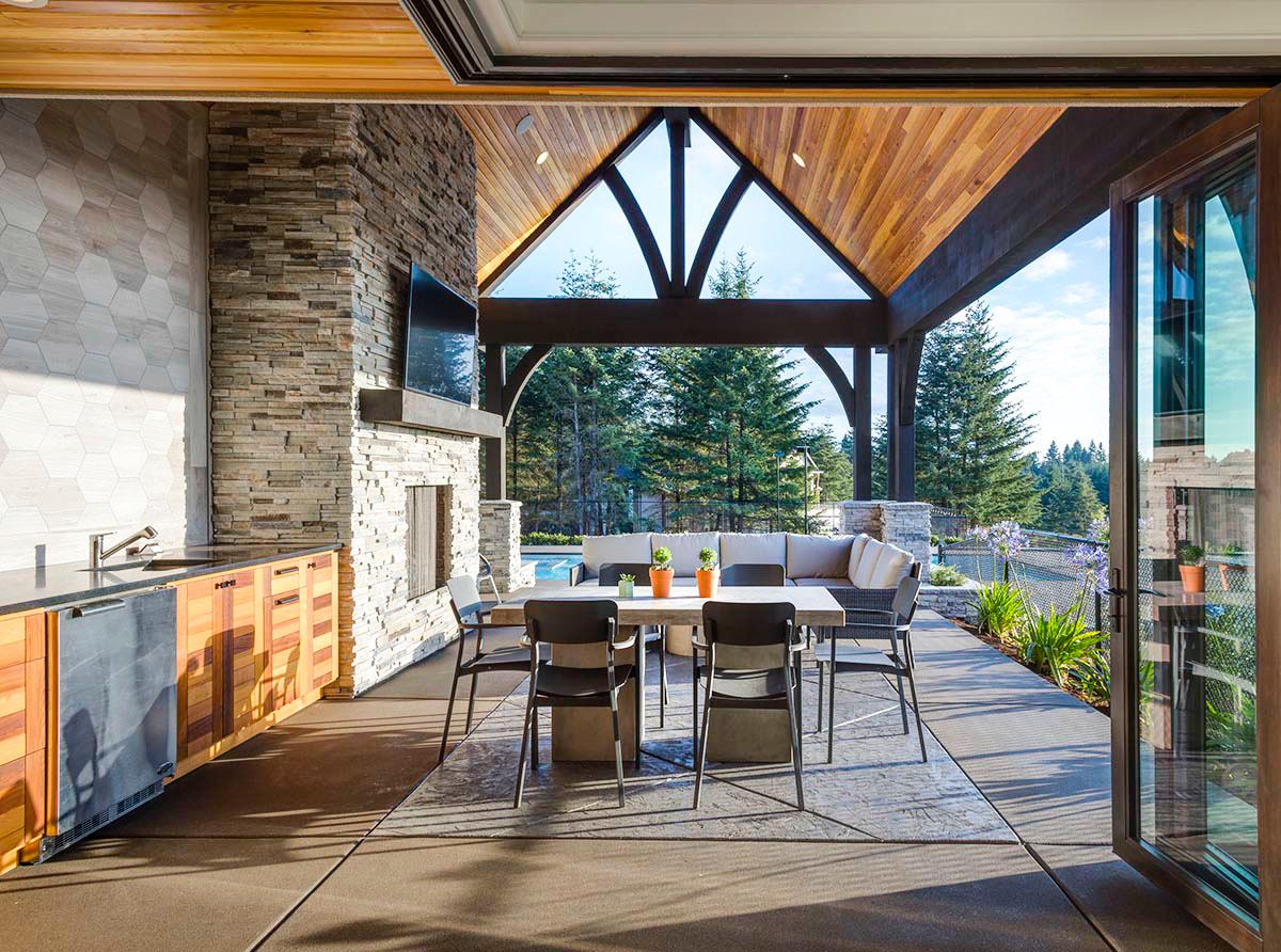 Plan 69632AM: 4- Bed Luxury House Plan with Training Room and Outdoor Kitchen - Image #9 - European, French Country, Transitional
