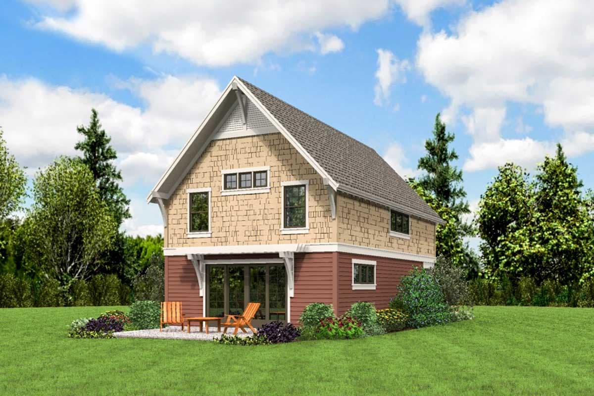 Plan 69634AM: Three Vaulted Bedrooms - Image #6 - Craftsman, Northwest