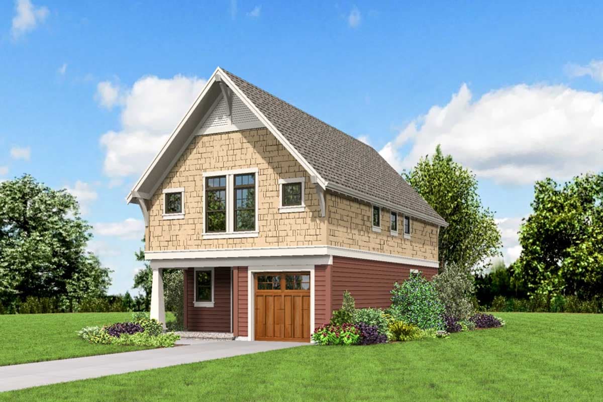 Plan 69634AM: Three Vaulted Bedrooms - Image #12 - Craftsman, Northwest