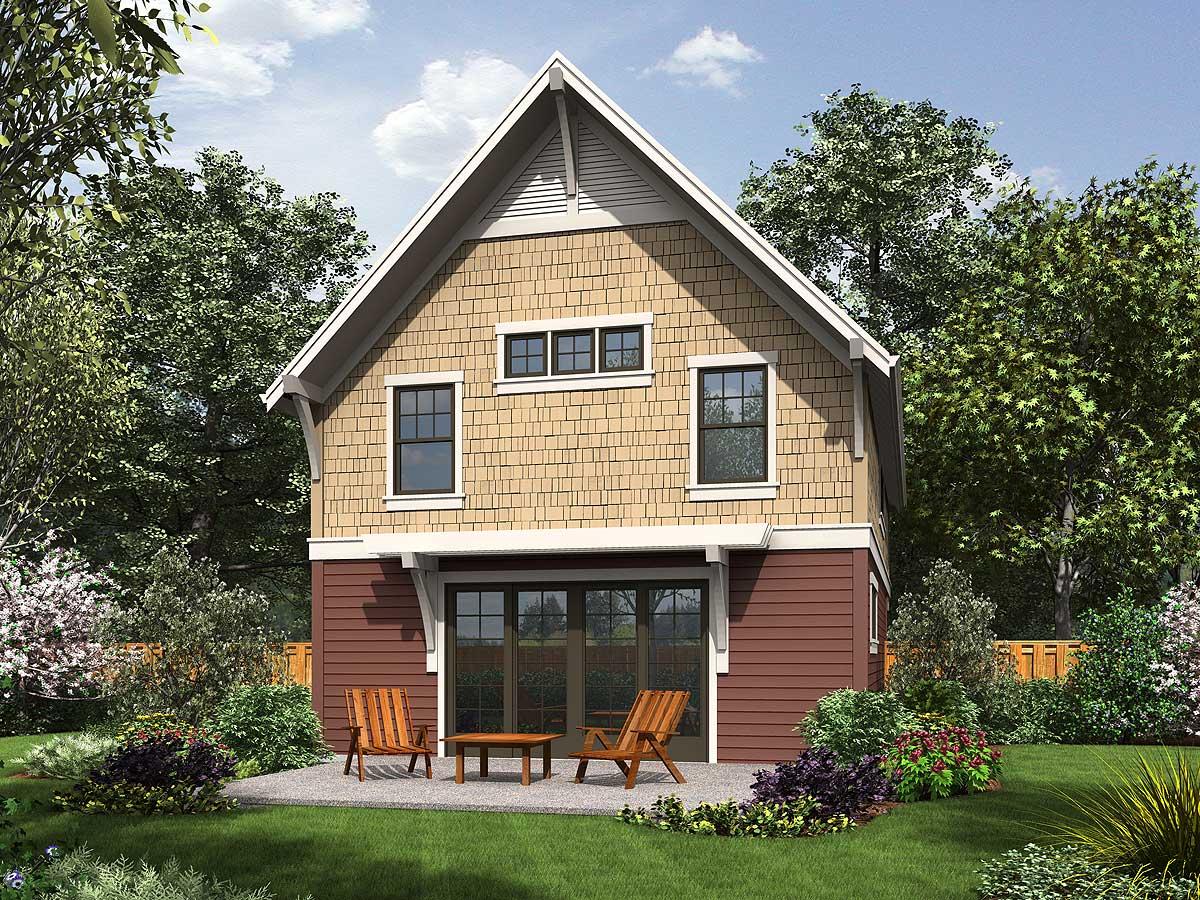 Plan 69634AM: Three Vaulted Bedrooms - Image #7 - Craftsman, Northwest