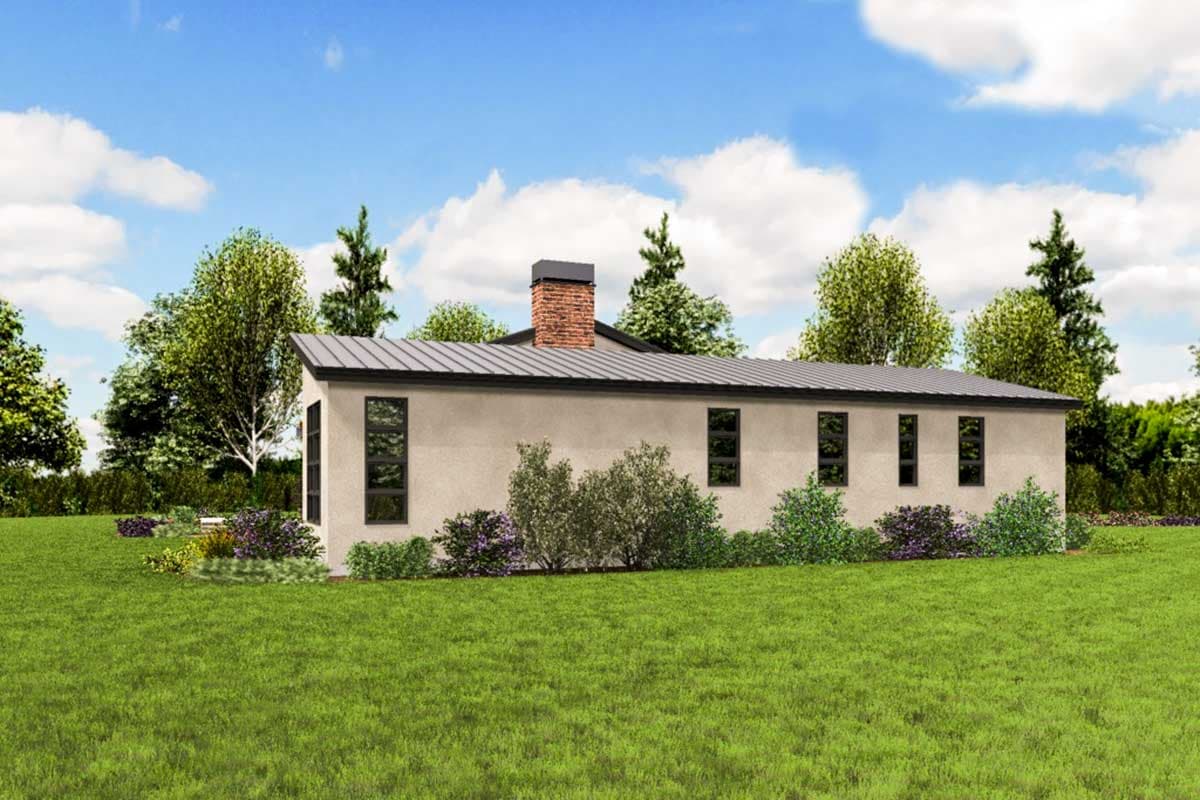 Plan 69636AM: Dramatic Contemporary House Plan with Vaulted Great Room - Image #5 - Contemporary, Mid Century Modern, Modern, Northwest