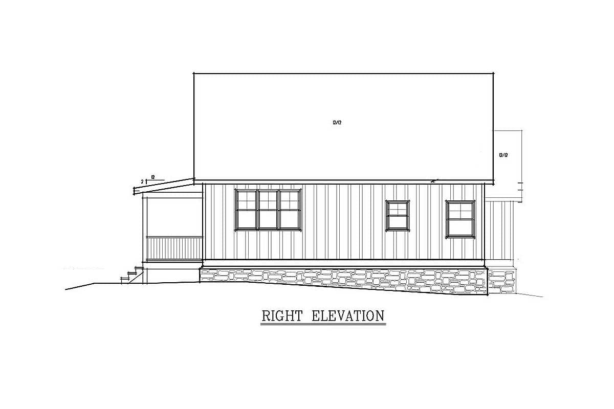 Plan 92377MX: 3 Bed Dogtrot House Plan with Sleeping Loft - 1555 Sq Ft - Image #16 - Cabin, Cottage, Country, Mountain, Rustic