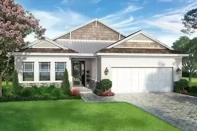 One Story House Plan with 4 or 5 Bedrooms