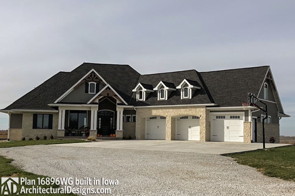 build gallery item - House Plan 16896WG Comes to Life in Iowa