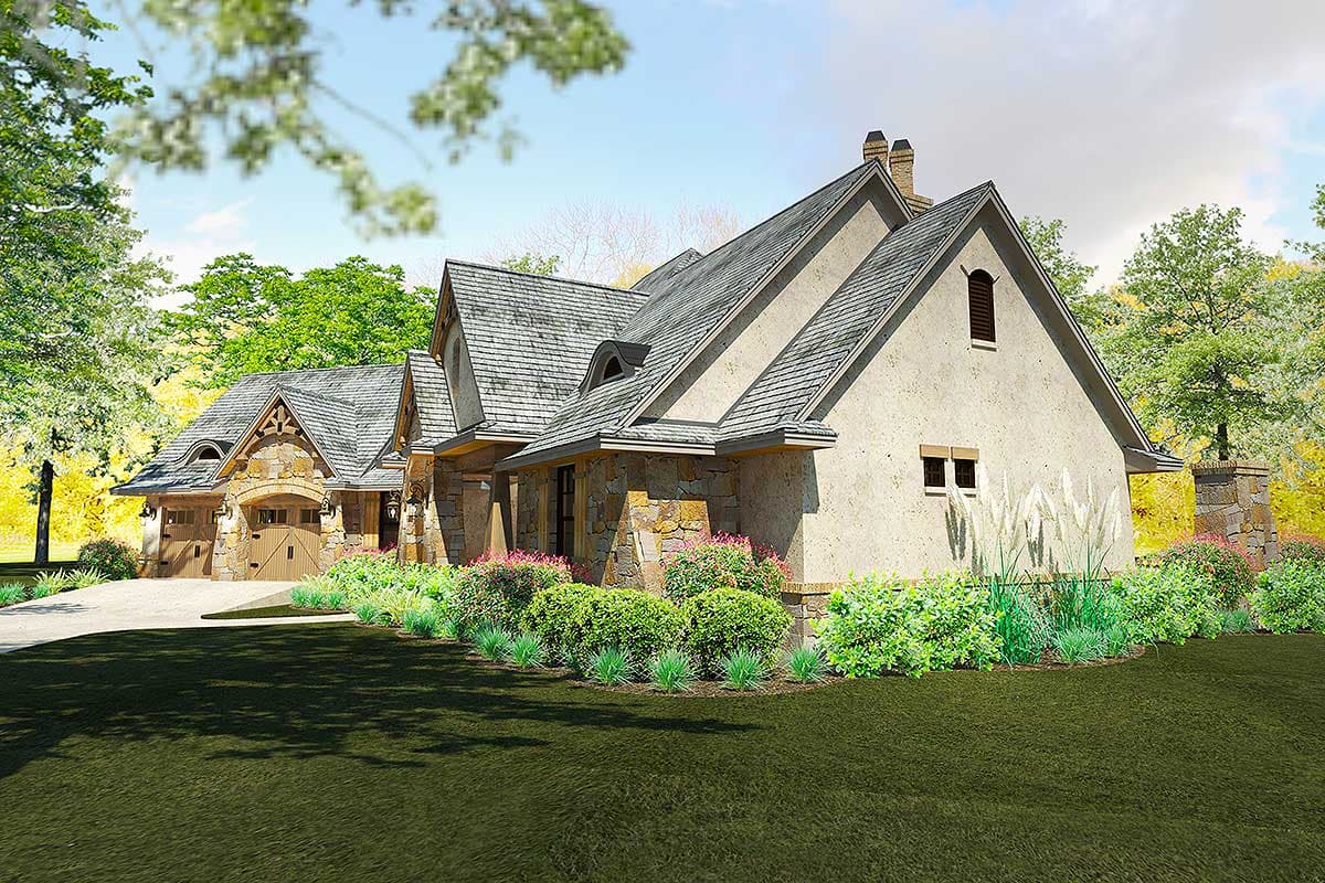 Plan 16896WG: Superb Craftsman with 480 Square Feet of Bonus Room Expansion - 2397 Sq Ft - Image #4 - Craftsman, Mountain, Northwest, Ranch, Vacation