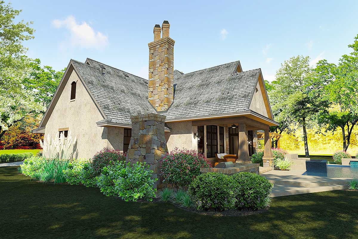 Plan 16896WG: Superb Craftsman with 480 Square Feet of Bonus Room Expansion - 2397 Sq Ft - Image #5 - Craftsman, Mountain, Northwest, Ranch, Vacation