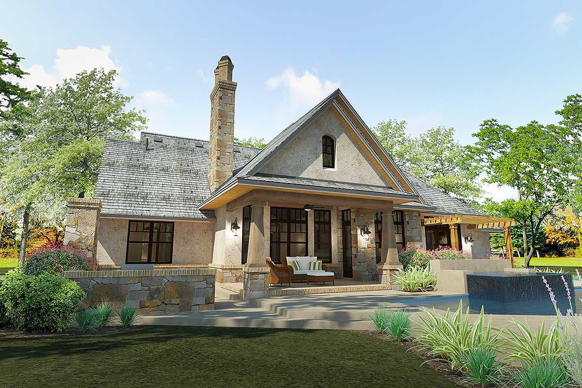 Plan 16896WG: Superb Craftsman with 480 Square Feet of Bonus Room Expansion - 2397 Sq Ft - Image #6 - Craftsman, Mountain, Northwest, Ranch, Vacation