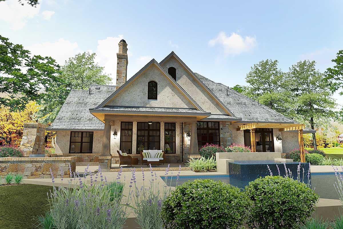 Plan 16896WG: Superb Craftsman with 480 Square Feet of Bonus Room Expansion - 2397 Sq Ft - Image #7 - Craftsman, Mountain, Northwest, Ranch, Vacation