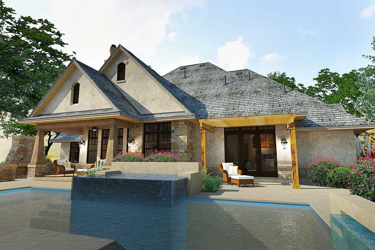 Plan 16896WG: Superb Craftsman with 480 Square Feet of Bonus Room Expansion - 2397 Sq Ft - Image #8 - Craftsman, Mountain, Northwest, Ranch, Vacation