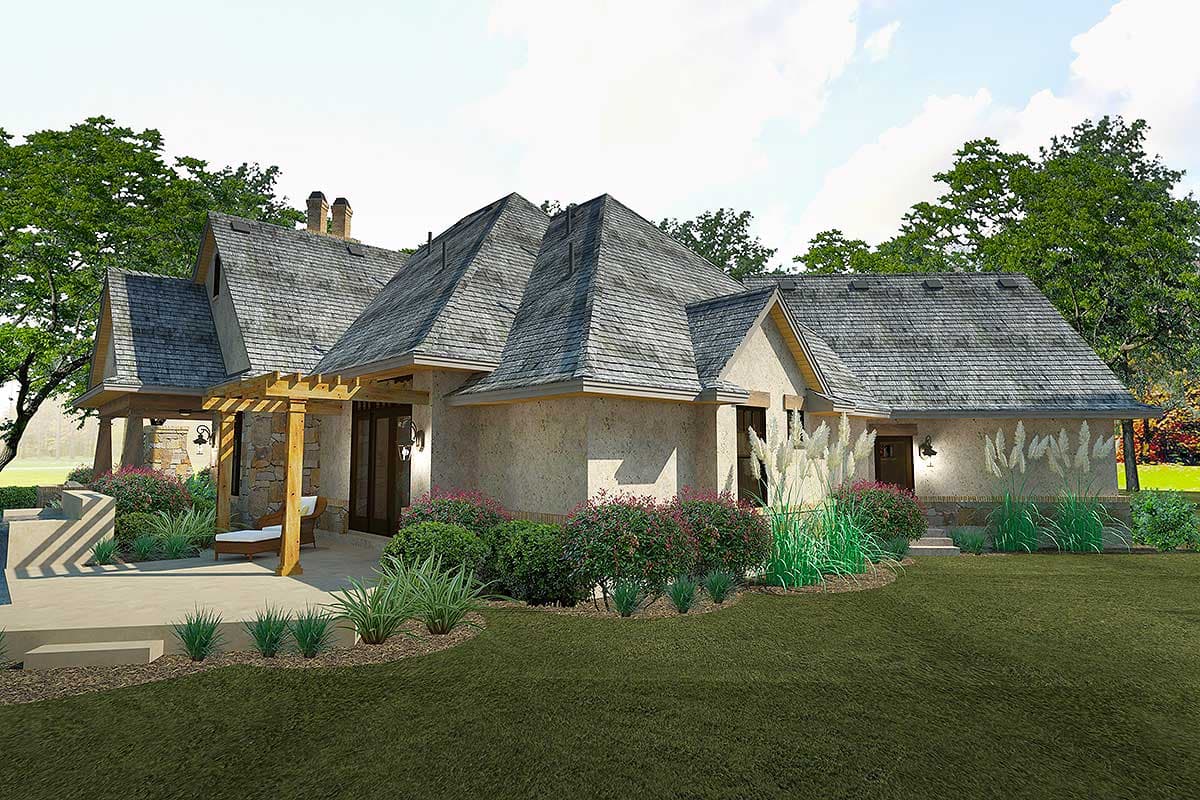 Plan 16896WG: Superb Craftsman with 480 Square Feet of Bonus Room Expansion - 2397 Sq Ft - Image #9 - Craftsman, Mountain, Northwest, Ranch, Vacation