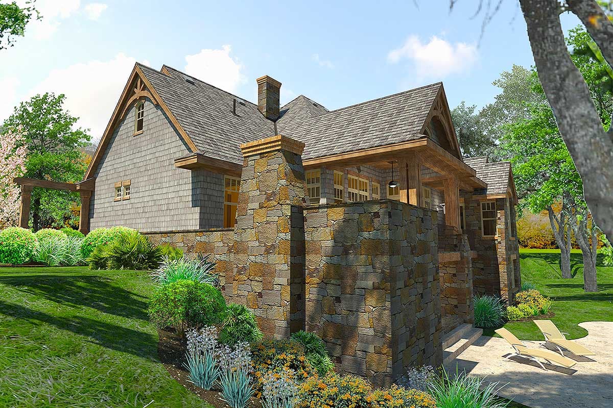 Plan 16895WG: Craftsman House Plan with 3-Car Garage and Expansion Options - 2091 Sq Ft - Image #4 - Craftsman, Mountain, Rustic