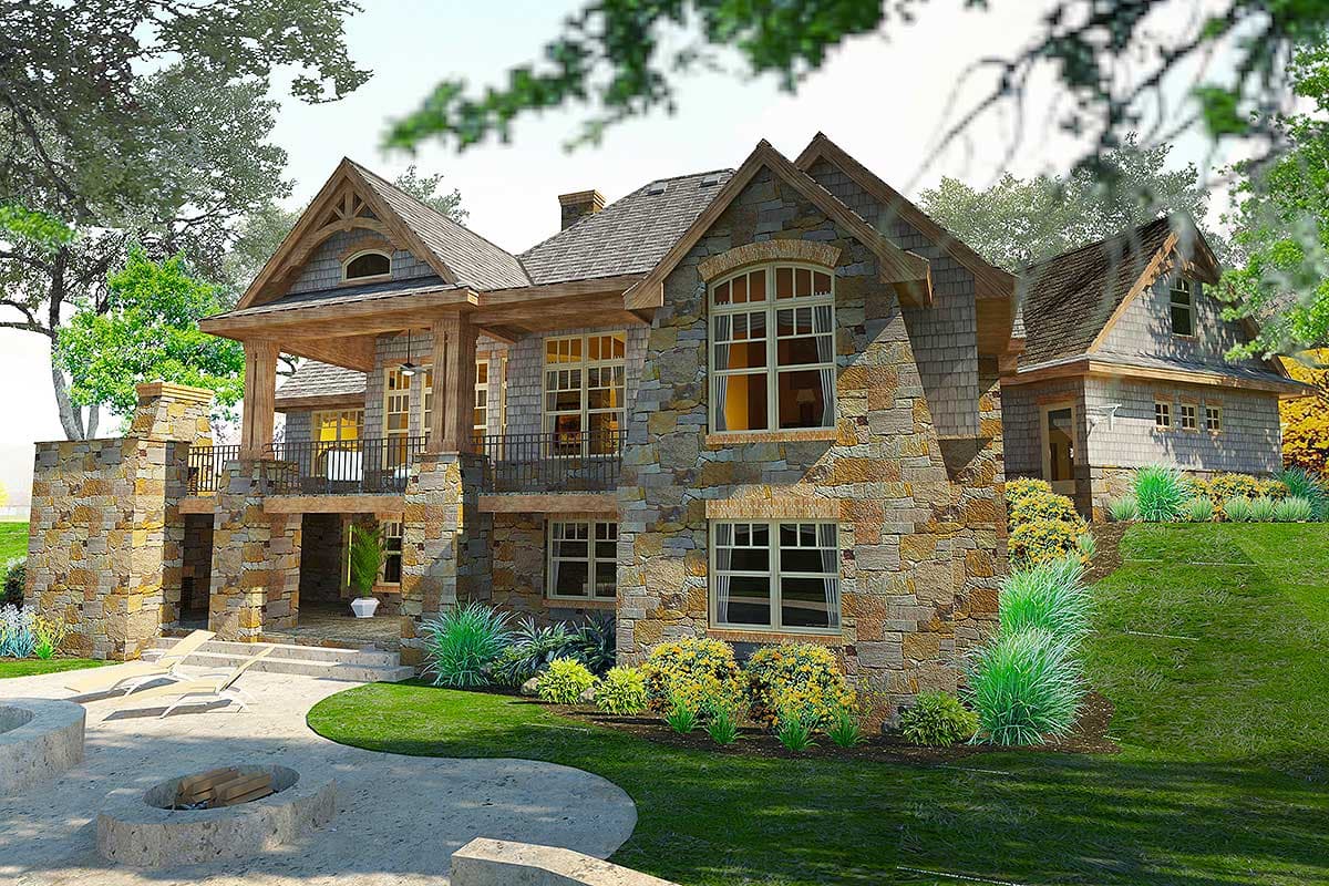 Plan 16895WG: Craftsman House Plan with 3-Car Garage and Expansion Options - 2091 Sq Ft - Image #6 - Craftsman, Mountain, Rustic