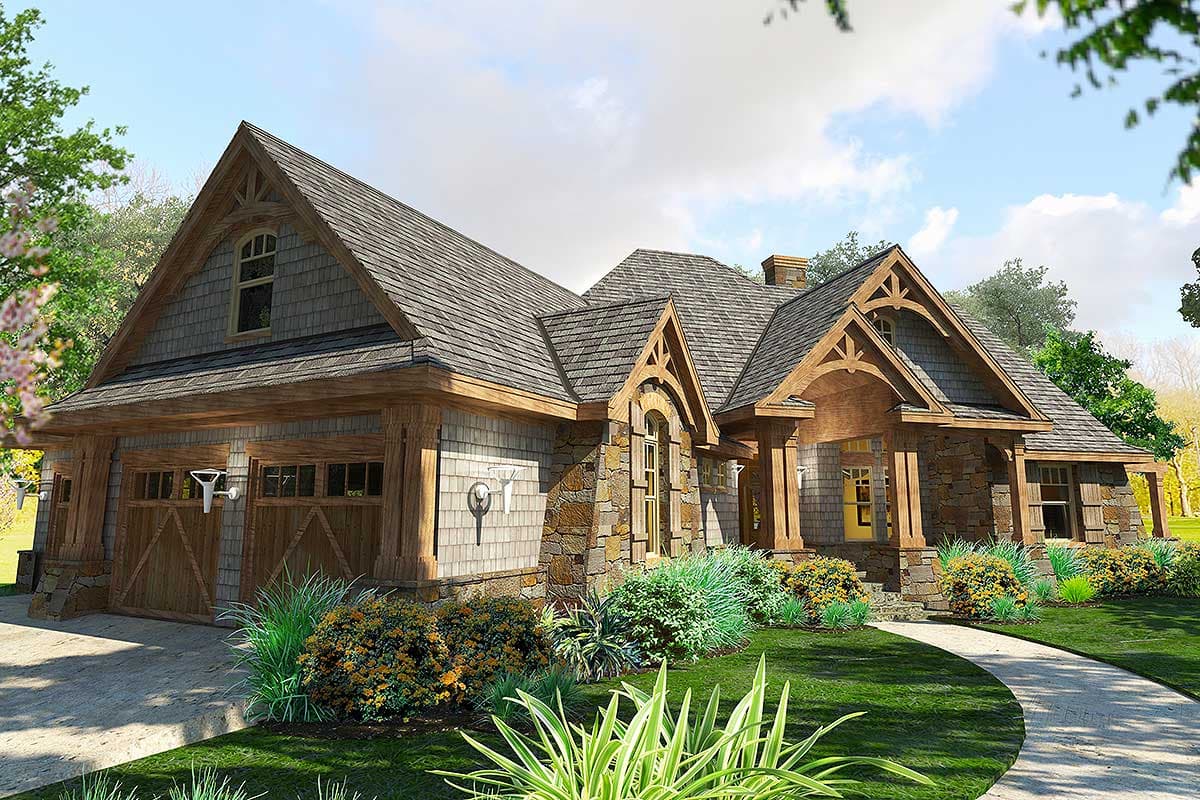 Plan 16895WG: Craftsman House Plan with 3-Car Garage and Expansion Options - 2091 Sq Ft - Image #9 - Craftsman, Mountain, Rustic