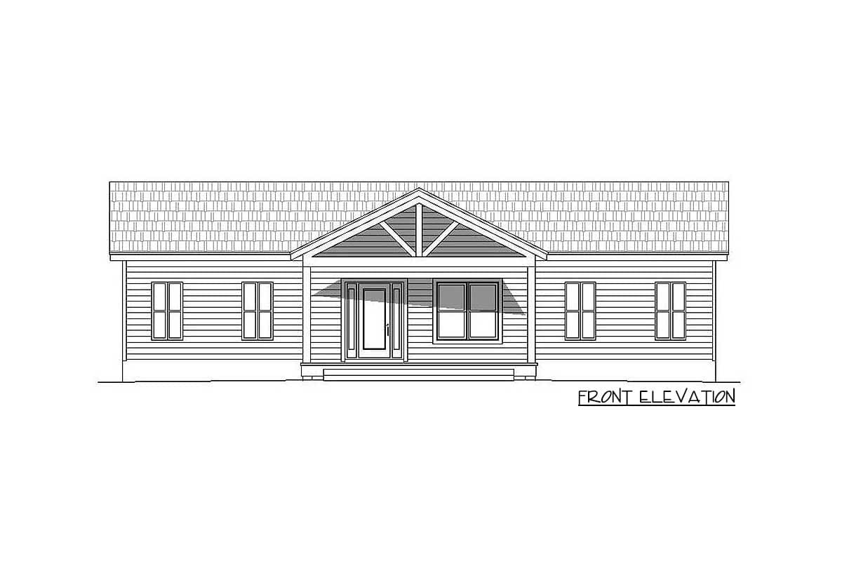 Plan 68444VR: Vacation House Plan with Fully Finished Lower Level - Image #5 - Mountain, Northwest, Ranch, Rustic