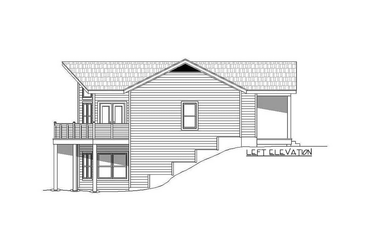 Plan 68444VR: Vacation House Plan with Fully Finished Lower Level - Image #6 - Mountain, Northwest, Ranch, Rustic