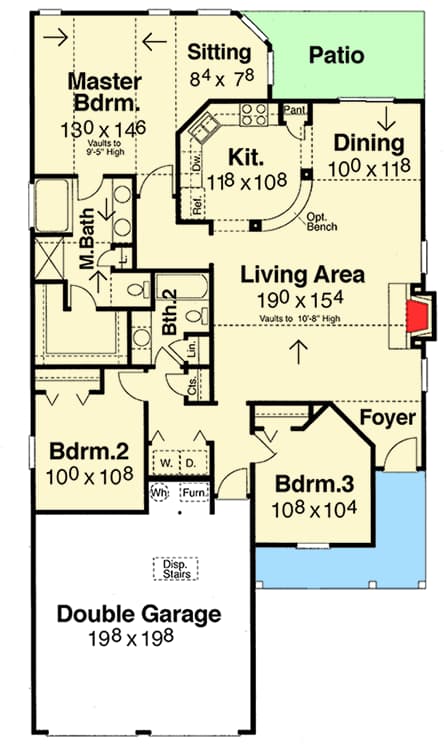 Plan 92052VS: Narrow Lot Northwest House Plan - Floor Plan - Main Level - Craftsman, Northwest