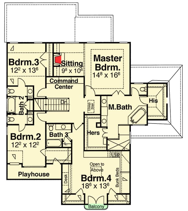 Plan 92063VS: Richly-Detailed European House Plan - Floor Plan - 2nd Floor - European