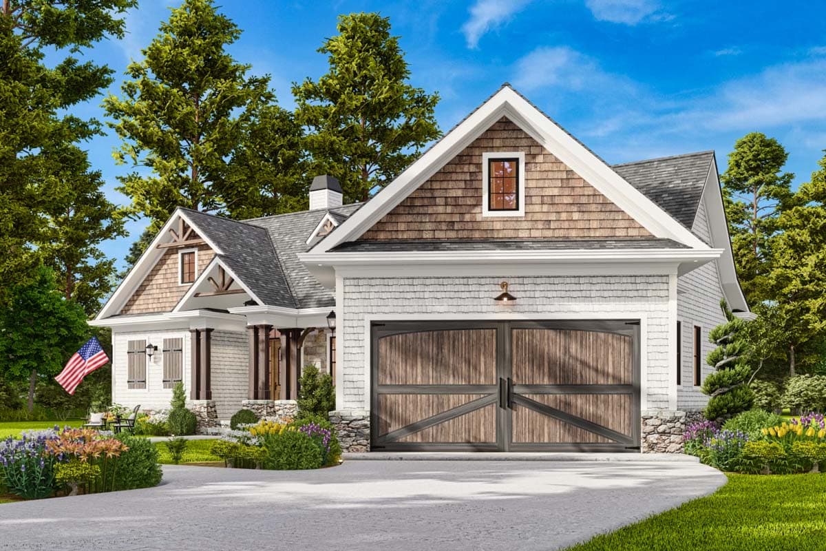 Plan 25610GE: Cost-Effective Craftsman House Plan - 1338 Sq Ft - Image #7 - Craftsman, Northwest, Ranch, Rustic