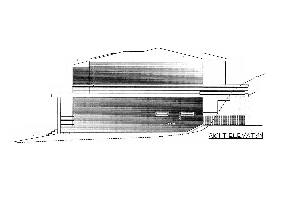 Plan 85148MS: Modern Home Plan with 2 Master Suites - Image #4 - Modern, Northwest