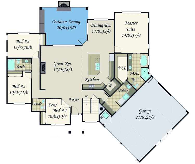 Plan 85150MS: Exciting and Exclusive Craftsman House Plan - Floor Plan - Main Level - Craftsman, Northwest