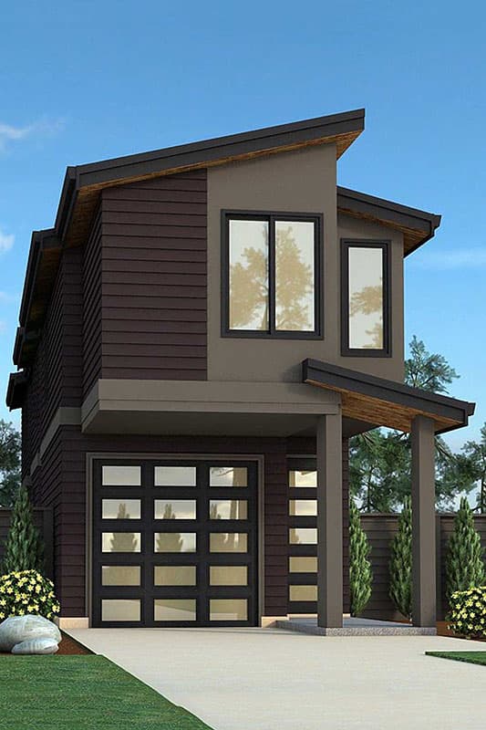 Plan 85151MS: Super Skinny House Plan - Image #11 - Contemporary, Modern, Northwest