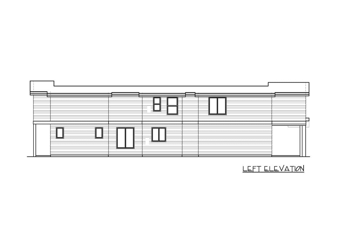 Plan 85151MS: Super Skinny House Plan - Image #12 - Contemporary, Modern, Northwest