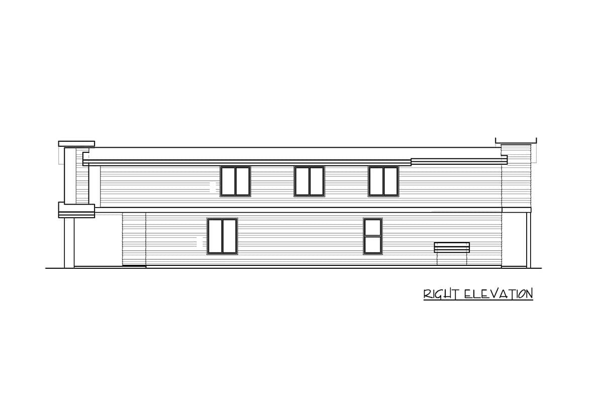 Plan 85151MS: Super Skinny House Plan - Image #14 - Contemporary, Modern, Northwest