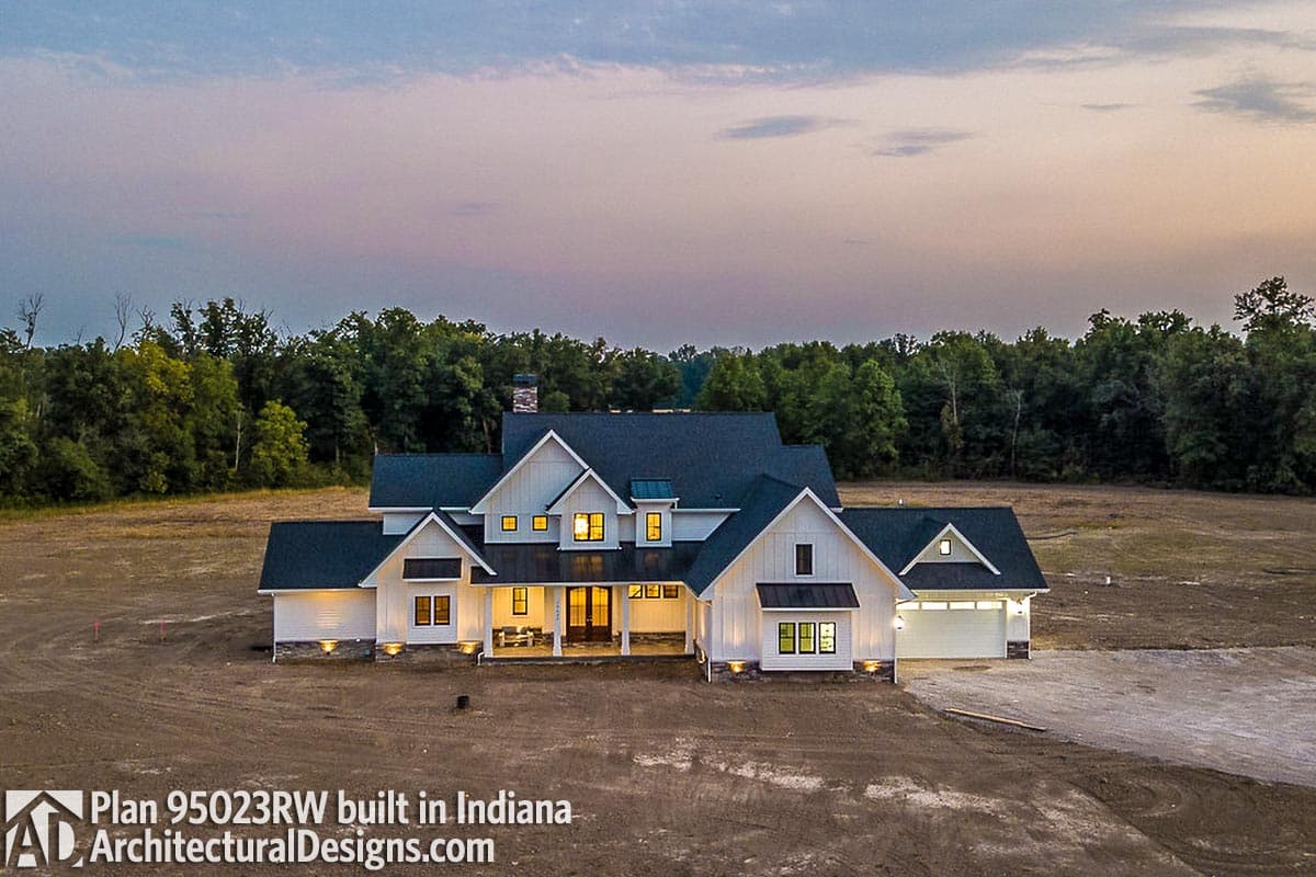 build gallery item - House Plan 95023RW comes to life in Indiana