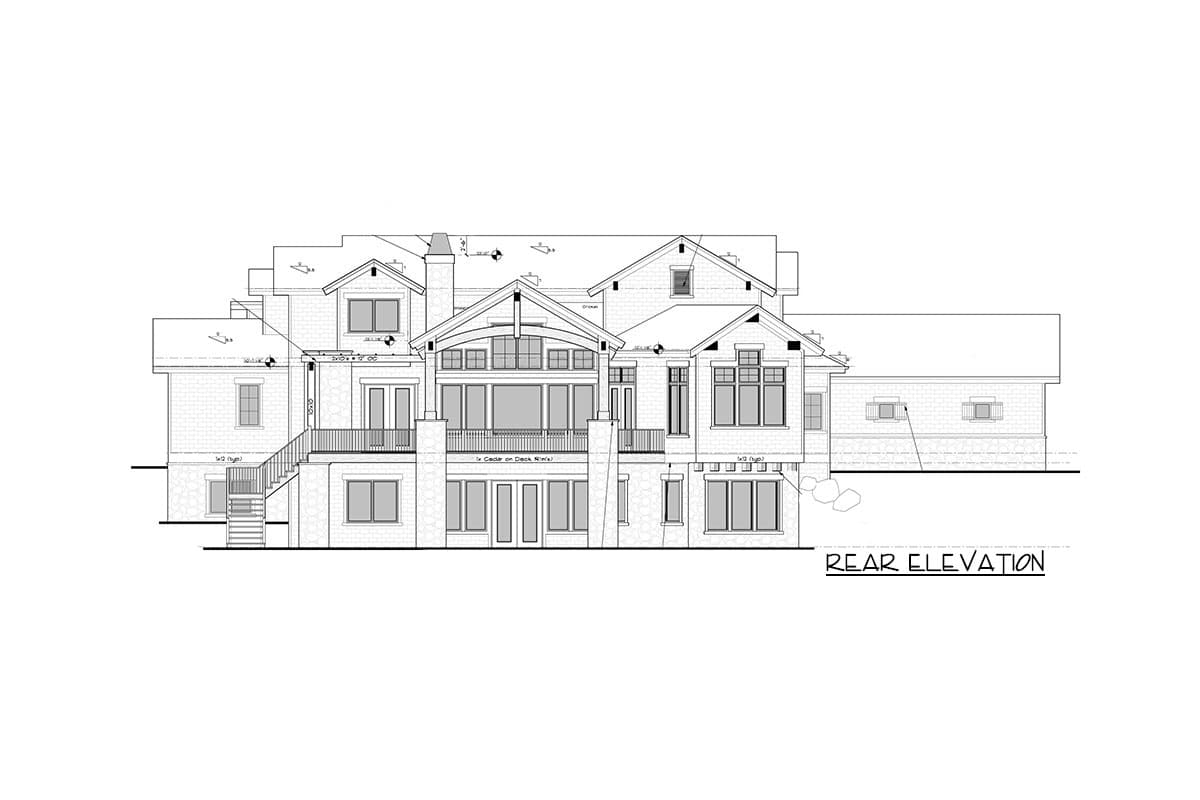 Plan 95023RW: Traditional House Plan with Craftsman Touches - 3897 Sq Ft - Image #21 - Craftsman, New American, Northwest, Rustic, Traditional